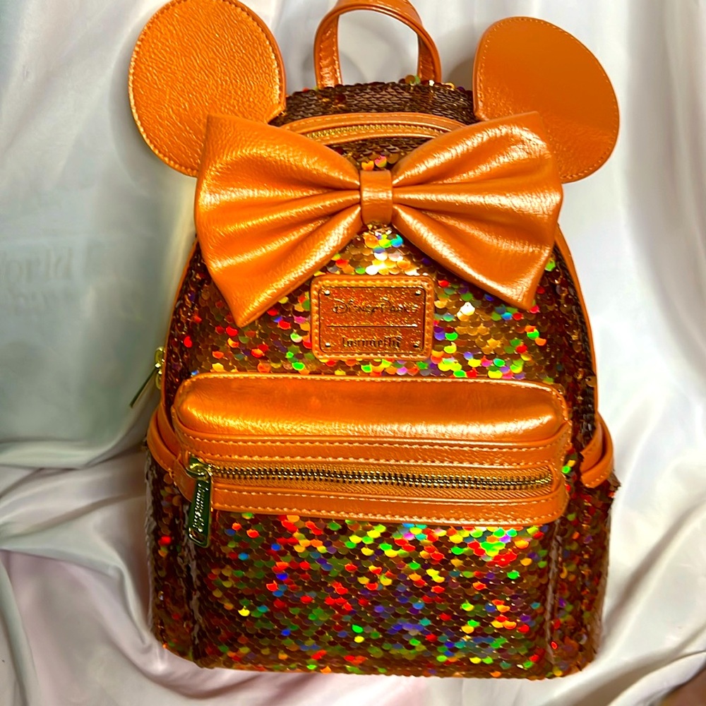 Loungefly Disney Parks Exclusive Pumpkin Spice Mini Backpack